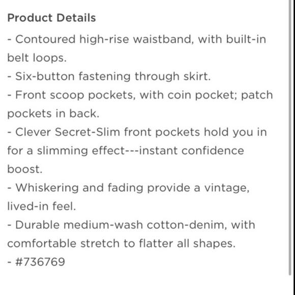 Old Navy Scottie high Waisted button front mini Jean skirt - Picture 7 of 12